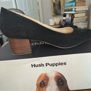 2 inch black heels Hush Puppies, Sofie Size 8.5